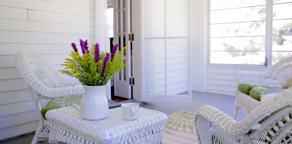 porch set with furniture